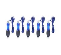 Wide Body Ballpoint Pens, 5pcs Fat Weighted Pens Large Grip for Parkinson Arthritis (Blue)