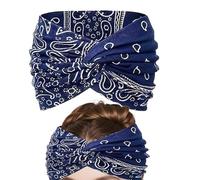 Wide Boho Headbands for Women,Breathable Sports Hairband - Knotted Headband for Casual Wear Enthusiasts Special Occasion Wedding Music Festival Outdoor Event Cycling