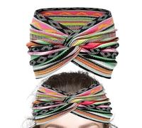 Wide Boho Headbands for Women, Wide Knotted Hairbands, Stylish Breathable Headwear for Wives Wedding Ladies Running Girls Music Festival Yoga Casual Wear Enthusiasts Cycling