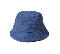 Wide Brim Fedora Hat Womens Bowler Hats Winter Teddy Fleece Fishman Hats Fluffy Warm Fuzzy Furry Bucket Hats Wide Brim Fisherman Cap Classic Solid Bucket Caps UK Clearance Blue One Size