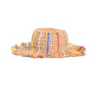Wide-brim Raffia Hat - female - Patrizia Pepe - Accessories - Multicolor - ONE SIZE - Accessories ONE SIZE