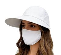 Wide Brim Sun Hat | Adjustable Comfortable Breathable - Adjustable Fishing Hat Accessory for Summer, Beach, Vacation, Hiking, Fishing, Camping, Daily Journeys, white