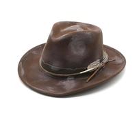 Wide Brims Western Hat For Adult Stage Performances Hat Evening Party Masquerades Dressingup Music Festival Props Stylish Accessory
