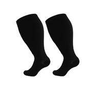 Wide Calf Compression Socks for Women Men Improved Circulation Knee High Support Stockings Athletic Recovery Performance (B, One Size)