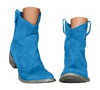Wide Calf Cowboy Boots for Women Low Heel Wide Calf Mid Calf Cowgirl Boots | Wide calf mid calf cowboy boots for women, low heel cowgirl boots, wide calf fit, western retro style, comfortable low heel
