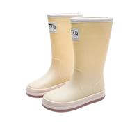 Wide Calf Wellies Waterproof Boots for Women UK Garden Shoes Winter Boots for Man Women's Rain Long Slip Casual Shoes Short Ankle Outdoor Men's Casual Rain Hunters (Beige,4.5)