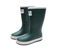 Wide Calf Wellies Waterproof Boots for Women UK Garden Shoes Winter Boots for Man Women's Rain Long Slip Casual Shoes Short Ankle Outdoor Men's Casual Rain Hunters (Green,8)