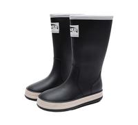 Wide Calf Wellies Waterproof Boots for Women UK Garden Shoes Winter Boots for Man Women's Rain Long Slip Casual Shoes Short Ankle Outdoor Men's Casual Rain Hunters (Black,7)
