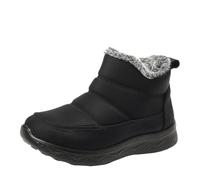 Wide Calf Wellies Waterproof Boots for Women UK Tall Winter Boots for Women High Performance Warm Soft and Comfortable Can Adapt to The Cold and Harsh Environment Wedge Winter (Black,5)