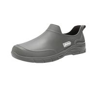 Wide Calf Wellies Waterproof Womens Boots Garden Shoes Women Above The Rim Shoes Kitchen Classic Work Boots Non Slip Clogs for Women Men's Lightweight Rain (Grey,41)
