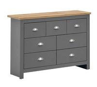 Wide Chest of 7 Drawers Bedroom Storage Unit Modern Sideboard Cabinet