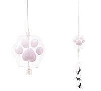 Wide Chime Creative Glass Wind Bells Hanging Pendant Home Garden Decor Room Window Pendants Craft for Indoor and Outdoor(Color-1)
