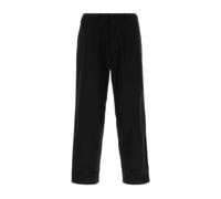 Wide Chino Trousers - male - Nanamica - Wide Trousers - Black - W30 - Trousers W30
