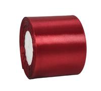 Wide Claret Ribbon 100mm Satin Ribbons for Gift Wrapping,22m 3.9Inch Silk Thick Wrapping Ribbon Wine Red for Crafting,Union Jack British,Christmas,Wedding Car,Bouquets,Party