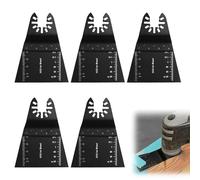 Wide Coarse Oscillating Multi Tool Blades, 65mm, Pack of 5, for Wood Cutting, Compatible with Dewalt, Black & Decker, Erbauer
