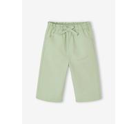 Wide cotton trousers pistachio