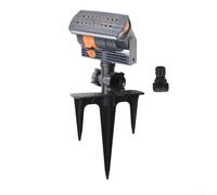 Wide Coverage Lawn Sprinkler System Adjustable Garden Sprinkler with 16 Water Holes Oscillating Lawn Sprayer System for Large Coverage Yard Watering(B)
