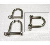 Wide Dee Shackle Stainless Steel with Removable Pin 6MM X2