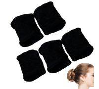 Wide Elastic Hair Bands - 5 Pieces Thick Elastic Hair Bands | Large Rubber Elastic Bands | Wide Elastic Hair Bands That Do Not Harm S Bands