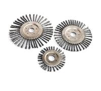 Wide Face Wire Wheel Conflex Brush， 1pc 4 inch5 6" 7" Torsion Steel Flat Knotted Twist Crimped For Angle Grinder(100mmx22mm)