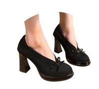Wide Feet Pumps Women's Traditional Shoes Elegant Heel Shoes Wedding Shoes with Heel Dance Shoes Comfortable Women's Shoes Low Shoes High Heels for Straps Dirndl, O Black, 5 UK