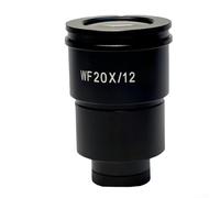 Wide Field Stereo Microscope Eyepiece WF10X/20/22 WF20X/10/12 30mm Interface Metal Housing Optical Glass Lens High Light Transmittance(WF20X/12)