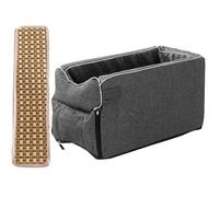 Wide Field View Dog Seat, Middle Console Dog Seat, Car Pet Booster Seat, Portable Armrest Booster Seat, Non-slip Dog Protection Seat With Cooler Mat For Small Dogs, 16.54x8.66x7.87 inches