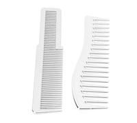 Wide Fine Teeth Comb Set, Soft Rounded Teeth Wide Tooth Comb Set Easy Detangling Hair Styling for All Hair Types for Family Use