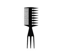 Wide & Fine Tooth Comb Men's Hair Comb - Styling Comb Anti-Static Heat Resistant Hair Styling Tool for Curly/Wet/Long Hair, Professional Dual-Sided hair comb with Wide & Narrow Teeth (Black)