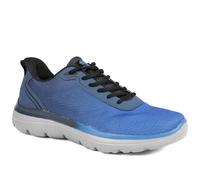 Wide Fit Active Trainers with Memory Foam Insole - Navy Size 8