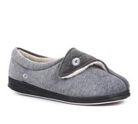 Wide Fit Antibacterial Slippers Pavers Grey 9