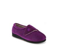 Wide Fit Antibacterial Slippers Pavers Purple 4