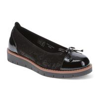 Wide Fit Bow-Detailed Pumps - Black-Black Patent Size 6