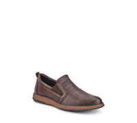 Wide-Fit Elasticated Slip-On Shoes Pavers Dark Brown 10