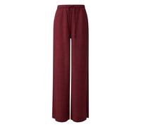 Wide Fit High Waist Casual Trousers Viscose Blend Women's s.Oliver Rouge 38