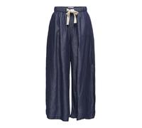 ONLY Women's Onlbea Hw Wide Palazzo Ankle DNM Bj, Dark Denim Blue, S