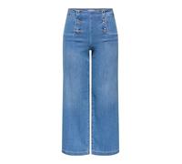Wide-fit Jeans Onlnew High Waist Wide Fit - Cropped Cropped Jeans 32, Light Blue Denim, L / L32