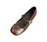 Wide Fit Ladies Loafers Comfortable Slip on Ladies Moccasin Slippers,Textured Vegan Leather Penny Loafers Feature Anti Slip Treads Bringing Support During Wet High Street Shopping Walks Brown