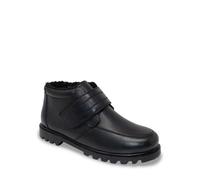 Wide Fit Leather Thermal Lined Twin Zip Winter Boots Chums Black 13