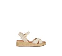 Wide Fit 'Littleton' Leather Sandals Dune London Ecru 8