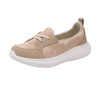 Wide Fit Loafers Shoes for Women Women Flats Large Size One Foot Stirrup Shoes Flat Bottom Set Foot Lightweight Four Students Casual Single Wedges for Formal (Khaki,39)