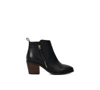 Wide Fit 'Paicing' Leather Ankle Boots Dune London Black 4