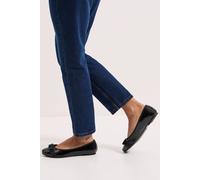 Wide Fit Paris Bow Detail Ballet Pumps Dorothy Perkins True Black 5