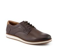 Wide Fit Premium Leather Lace Up Shoes - Brown Size 9