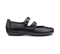 Wide Fit 'Promise' Twin-Strap Mary Janes Hotter Black 8