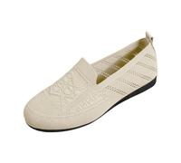 Wide Fit rthopedic Shoes for Women UK Leather Flat Light Steps Elegant Walking Summer Shoes Women (White, 7)