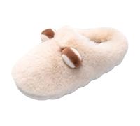 Wide Fit Sandals for Women Keeping Your Feet Warm In Winter Slippers Women Size 7 (White, 4)