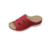 Wide Fit Sandals for Women UK Sale Clearance, Ladies Orthopedic Sliders Wedge Sandal, Open Toe Slippers with Arch Support Hollow out Platform Shoes Comfortable Walking Footwear Orthotic Slides