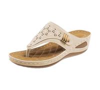 Wide Fit Sandals For Women Wedge Flip Flops For Women Orthopedic Shoes With Arch Support Summer Platform Slippers Walking Sandals Recovery Sport Footwear Comfort Slip On Slider