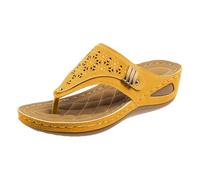 Wide Fit Sandals For Women Wedge Flip Flops For Women Orthopedic Shoes With Arch Support Summer Platform Slippers Walking Sandals Recovery Sport Footwear Comfort Slip On Slider